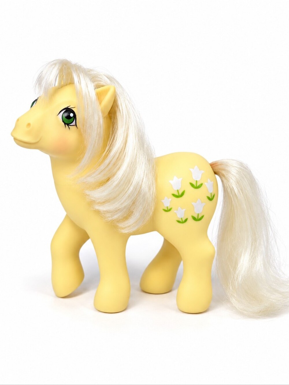 Vintage 1984 My Little Pony Posey G1 Hasbro Hong Kong Yellow MLP